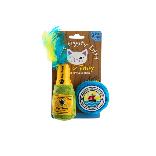Kitty Clicquot (Bottle & Caviar) Organic Catnip Toys